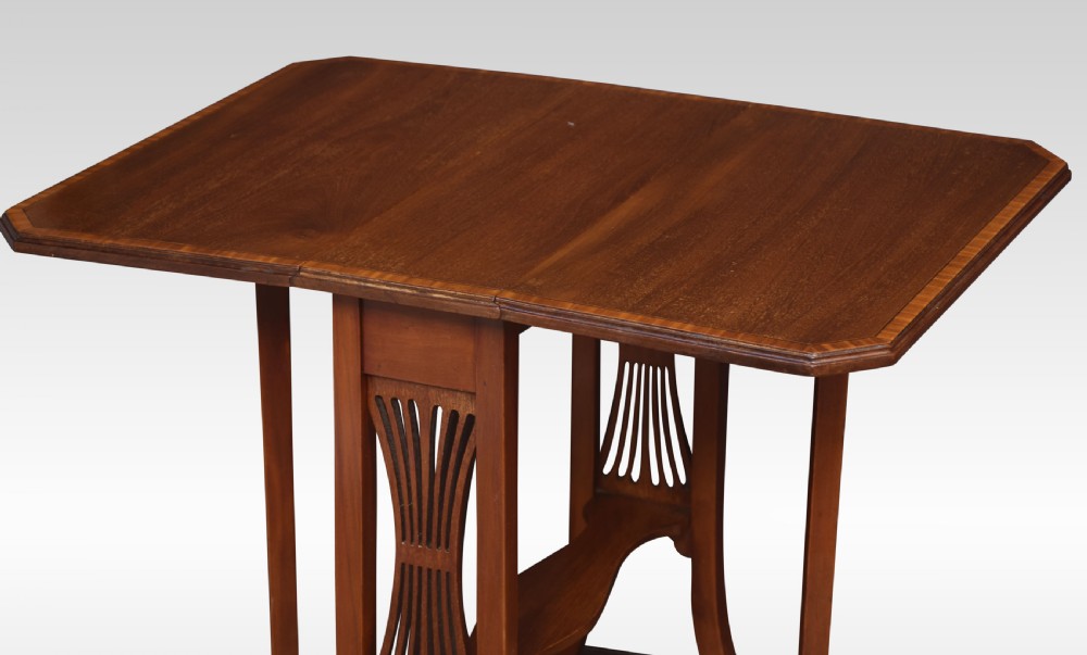 Mahogany inlaid Sutherland table View V