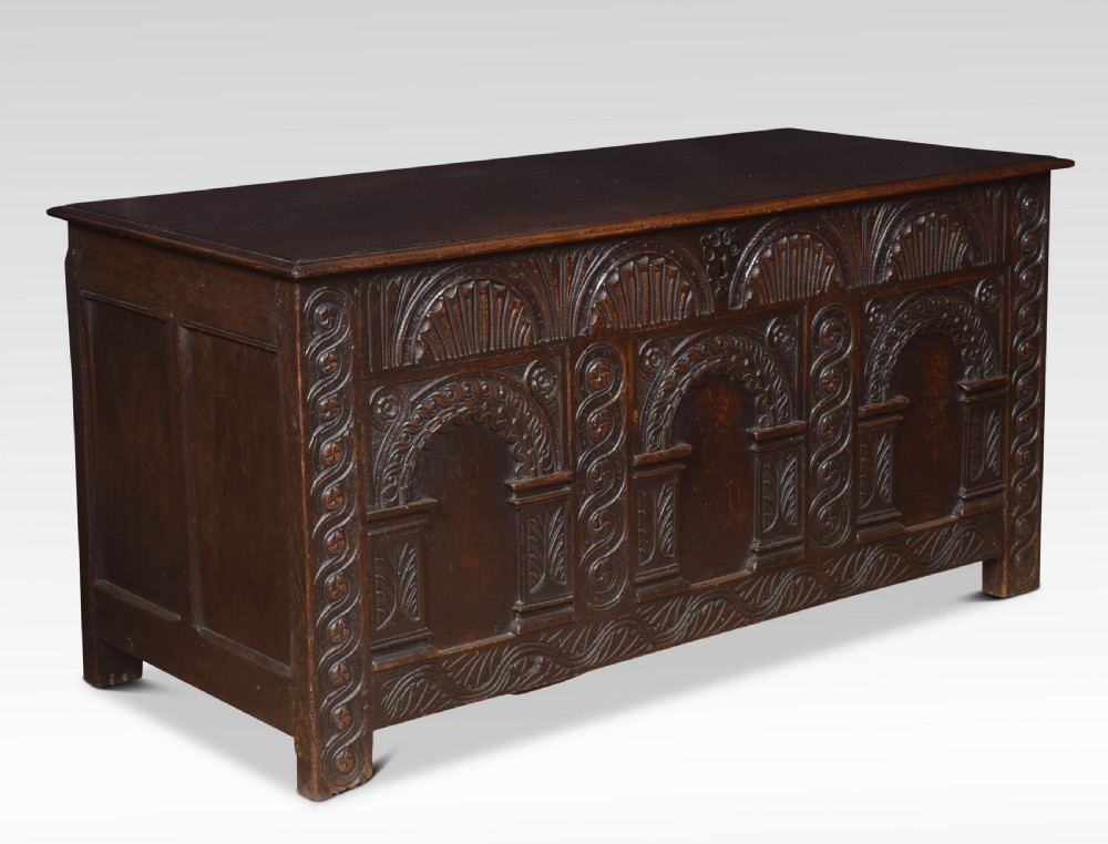  18th century oak blanket box