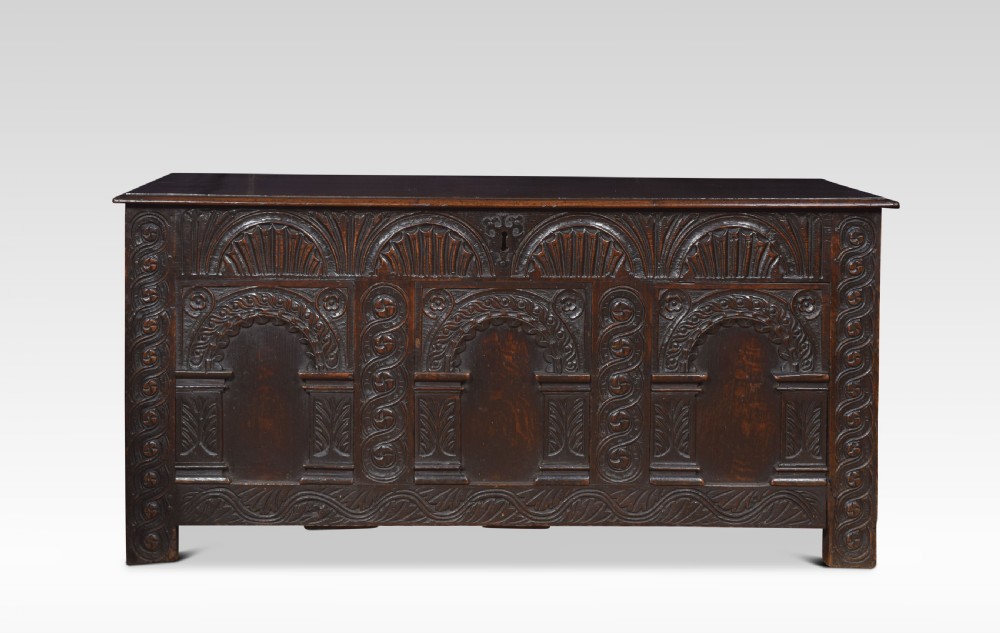  18th century oak blanket box View VII