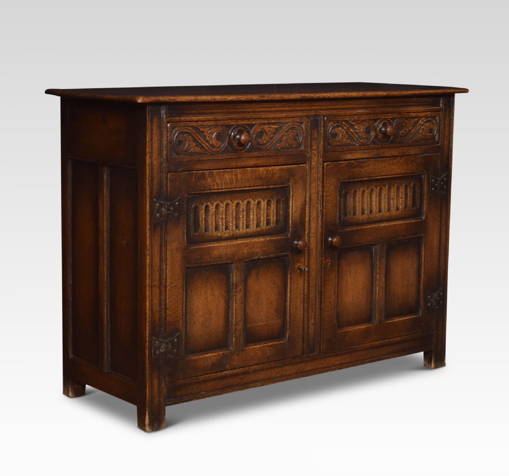 Jacobean style oak cupboard
