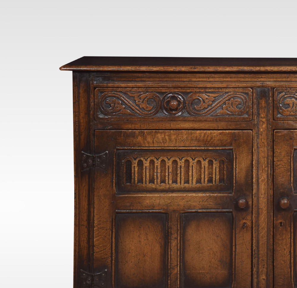 Jacobean style oak cupboard View II