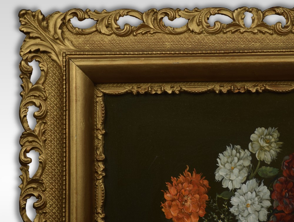 Still life of flowers oil on canvas View III
