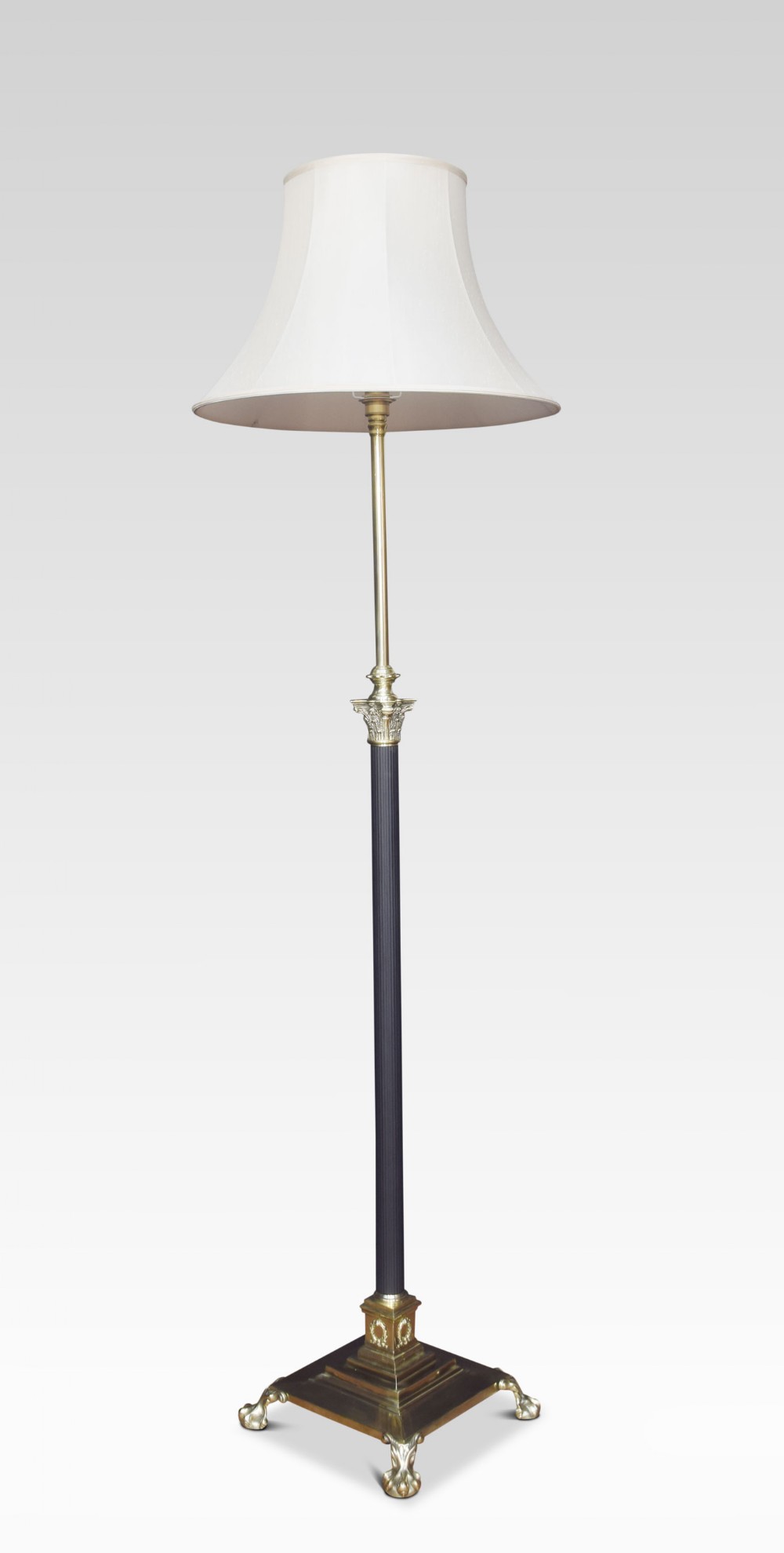 Brass standard lamp