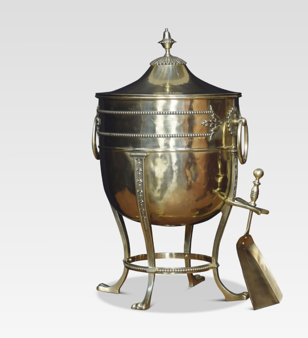 Brass coal Vase
