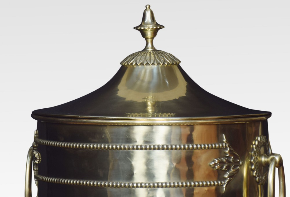 Brass coal Vase View II