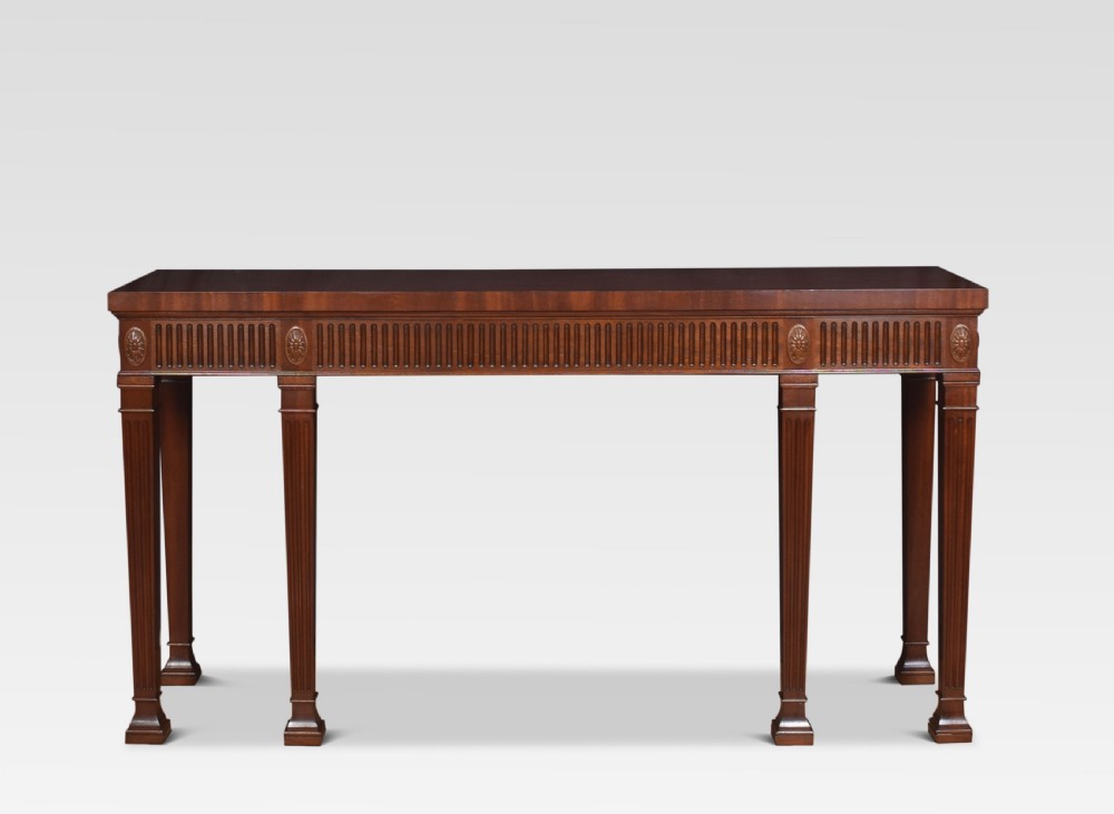 Mahogany console table