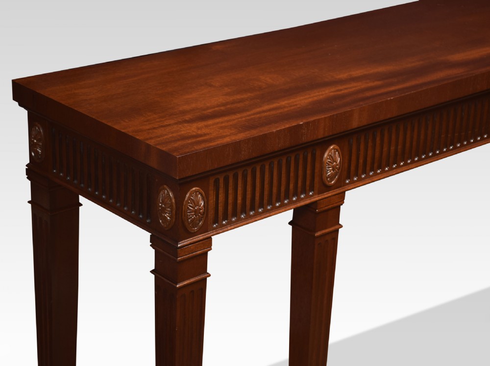 Mahogany console table View IV