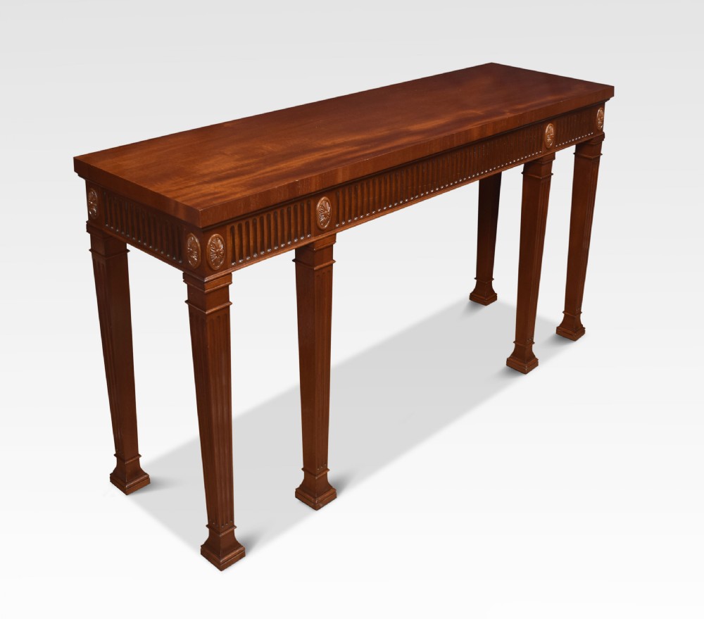 Mahogany console table View V