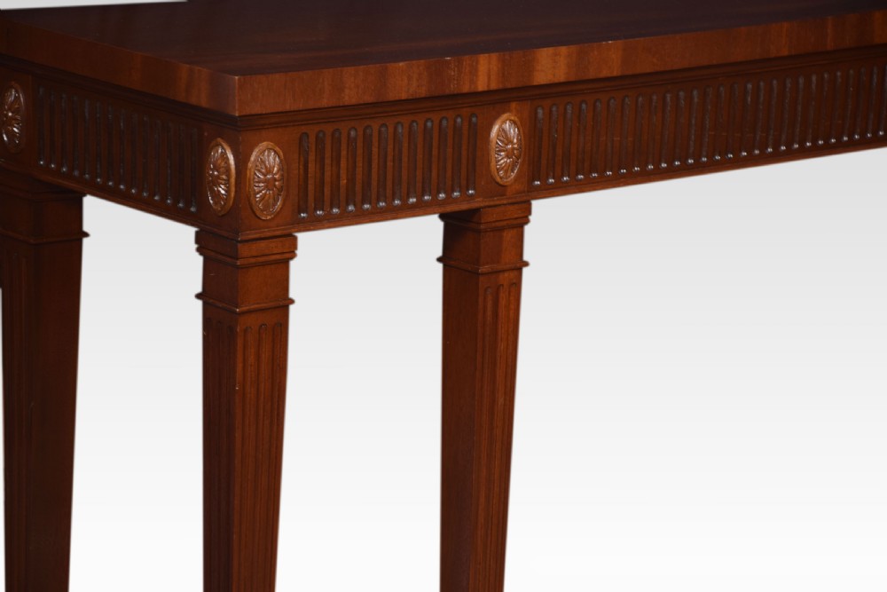 Mahogany console table View VI