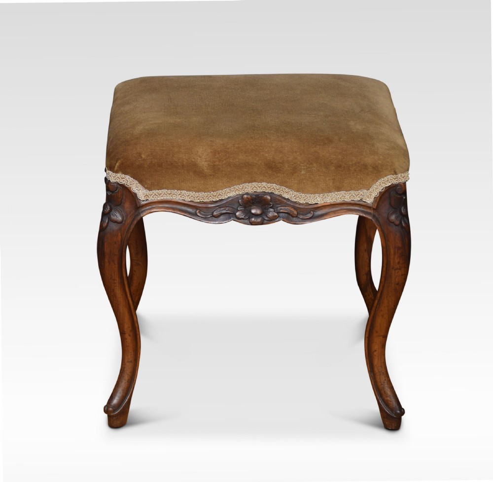 19th century walnut stool View IV