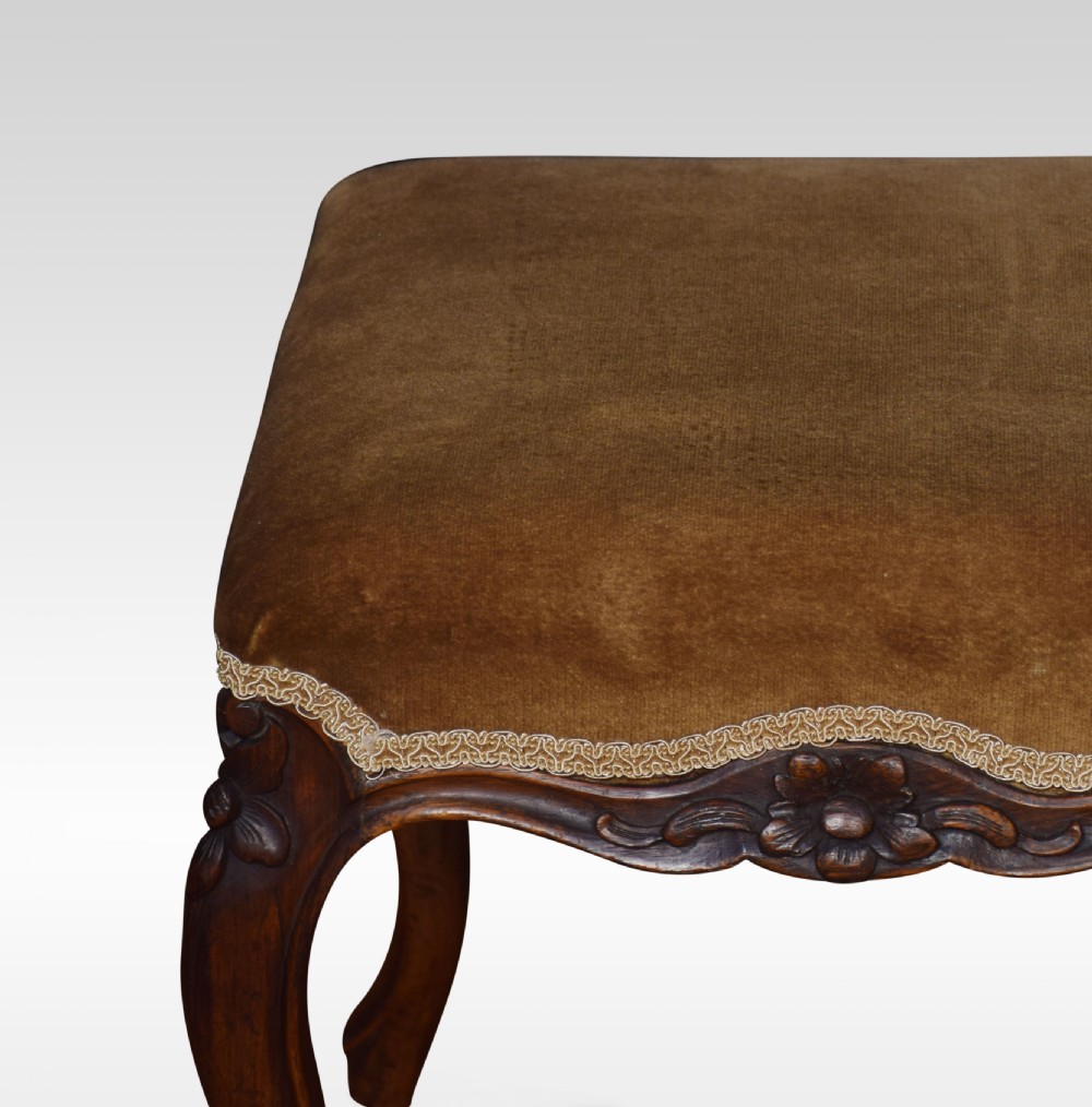19th century walnut stool View V