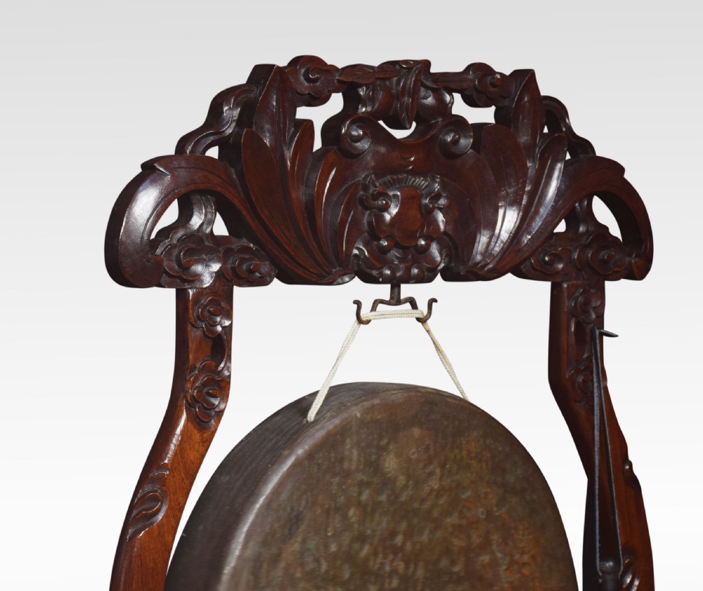Chinese carved dinner gong View IV