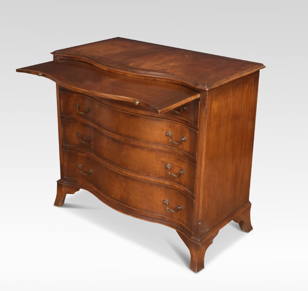  Mahogany serpentine fronted chest of drawers View VIII