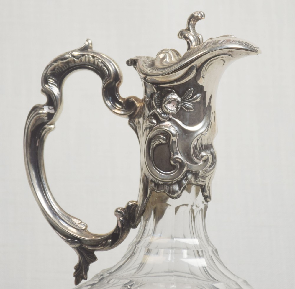 Silvered claret jug View V