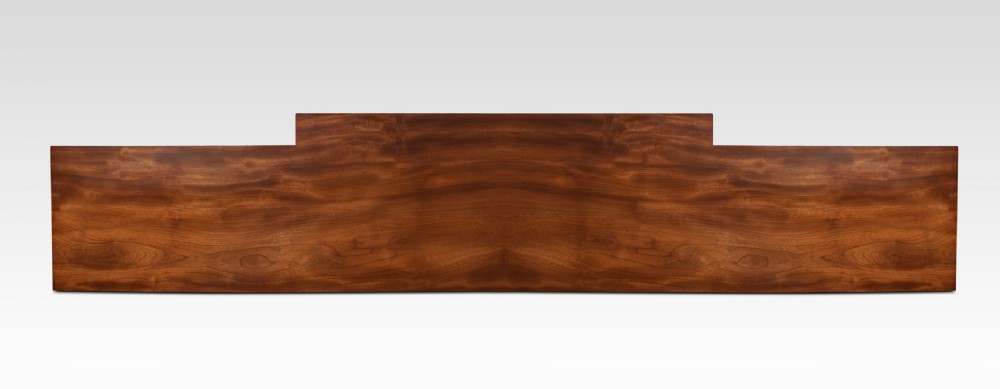 Large mahogany breakfront open bookcases View VI
