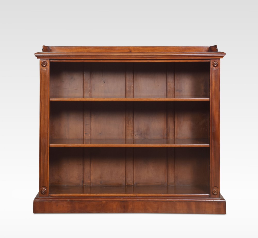 Pair of mahogany open bookcases View V
