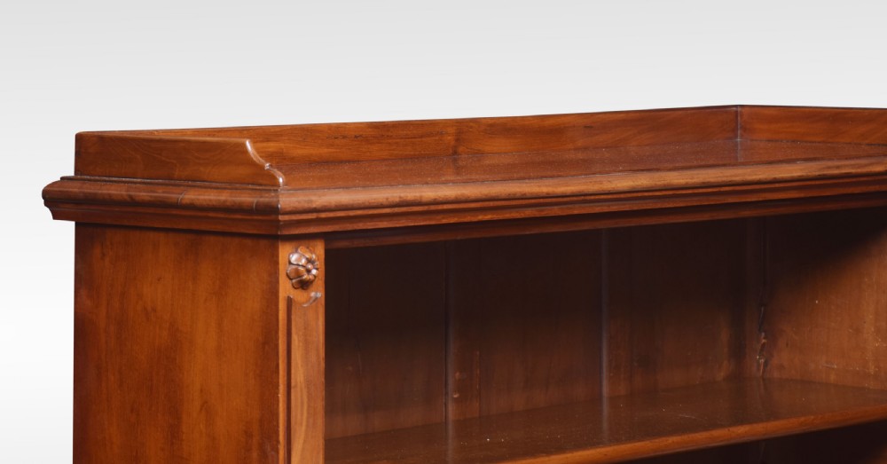 Pair of mahogany open bookcases View VI
