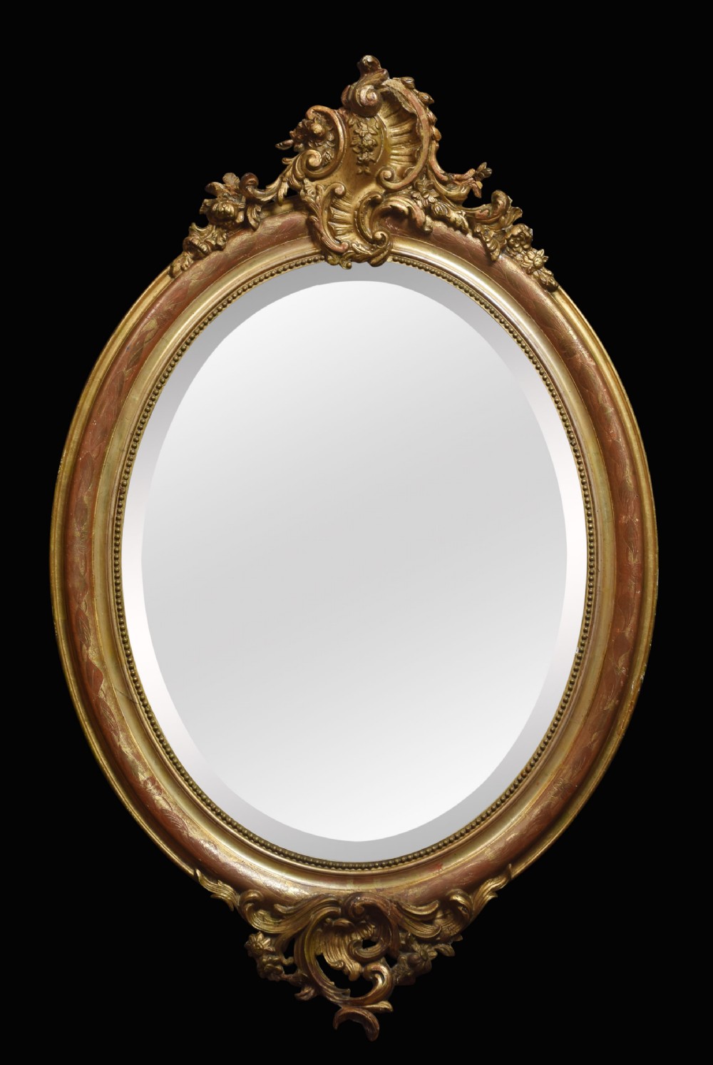 Large Louis XVI style giltwood wall mirror