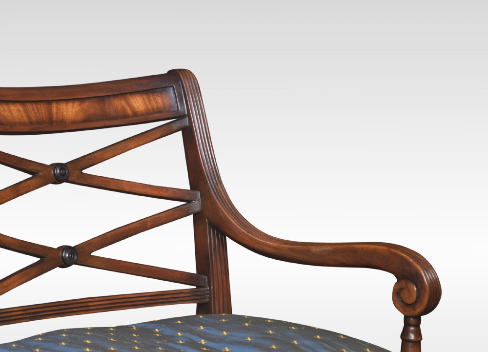 Regency style mahogany settee View V