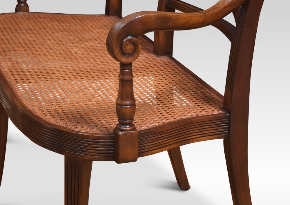 Regency style mahogany settee View VI