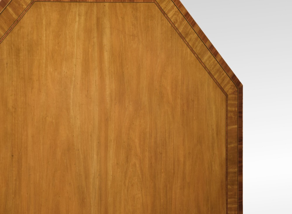 Regency style mahogany octagonal breakfast table View III