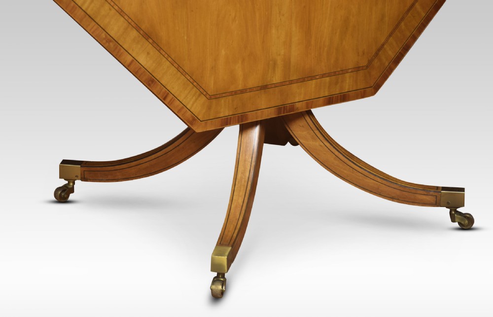Regency style mahogany octagonal breakfast table View IV