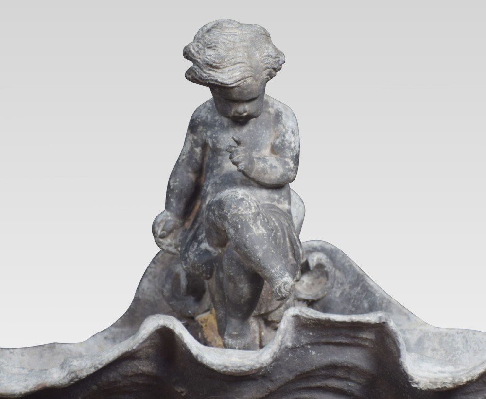 19th Century lead garden birdbath View VIII