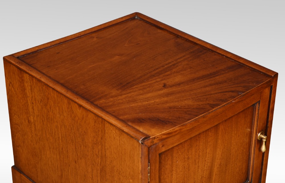 Pair of mahogany bedside cupboards by Maple and Co View III
