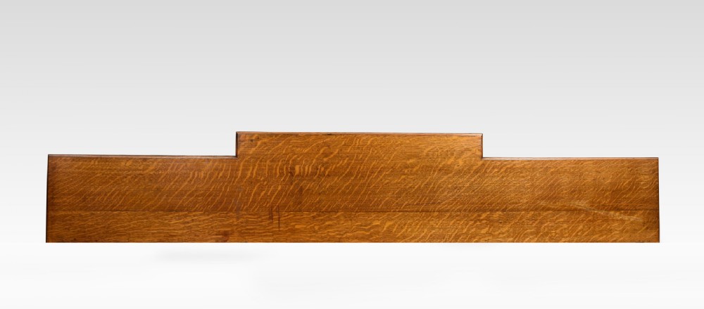 Reformed Gothic golden oak open bookcase View IX