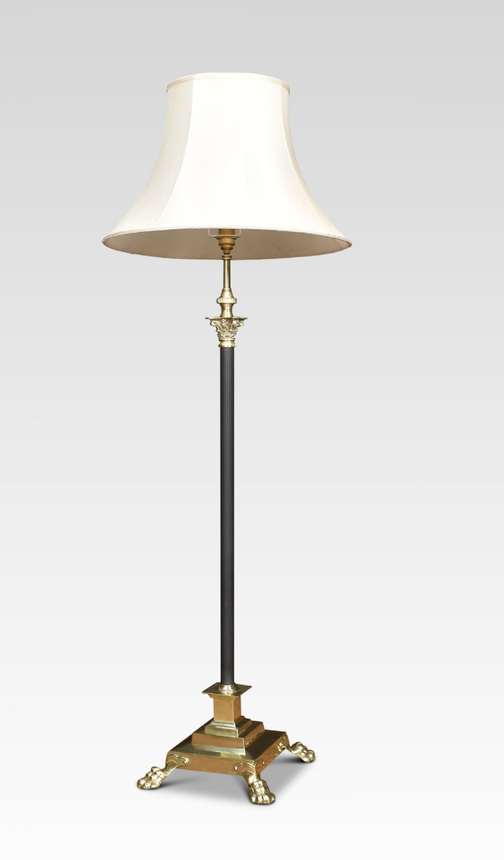 Brass standard lamp