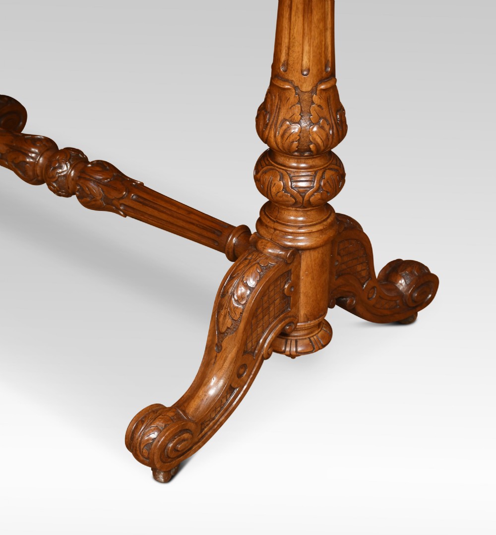 Walnut kidney shaped dressing table View VIII