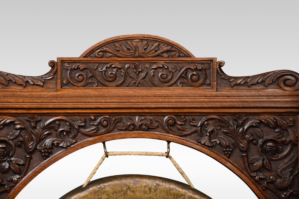 Walnut framed dinner gong View V