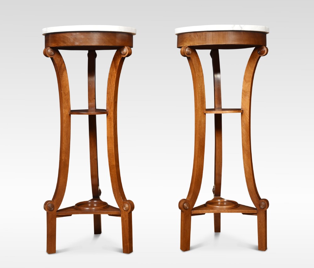 Pair of mahogany pedestals View IV