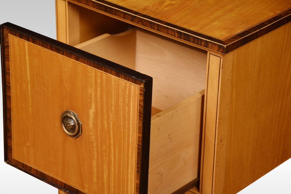 Pair of satinwood bedside cabinets View III