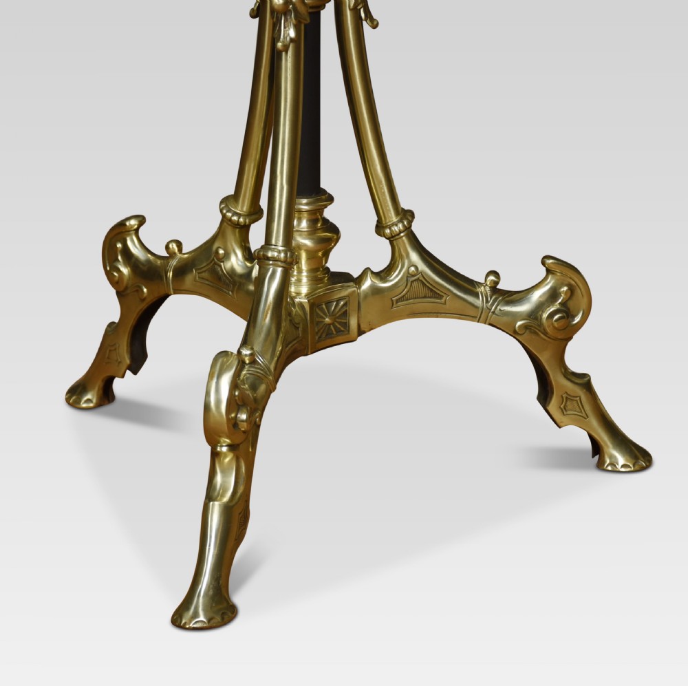 Brass standard lamp View VI