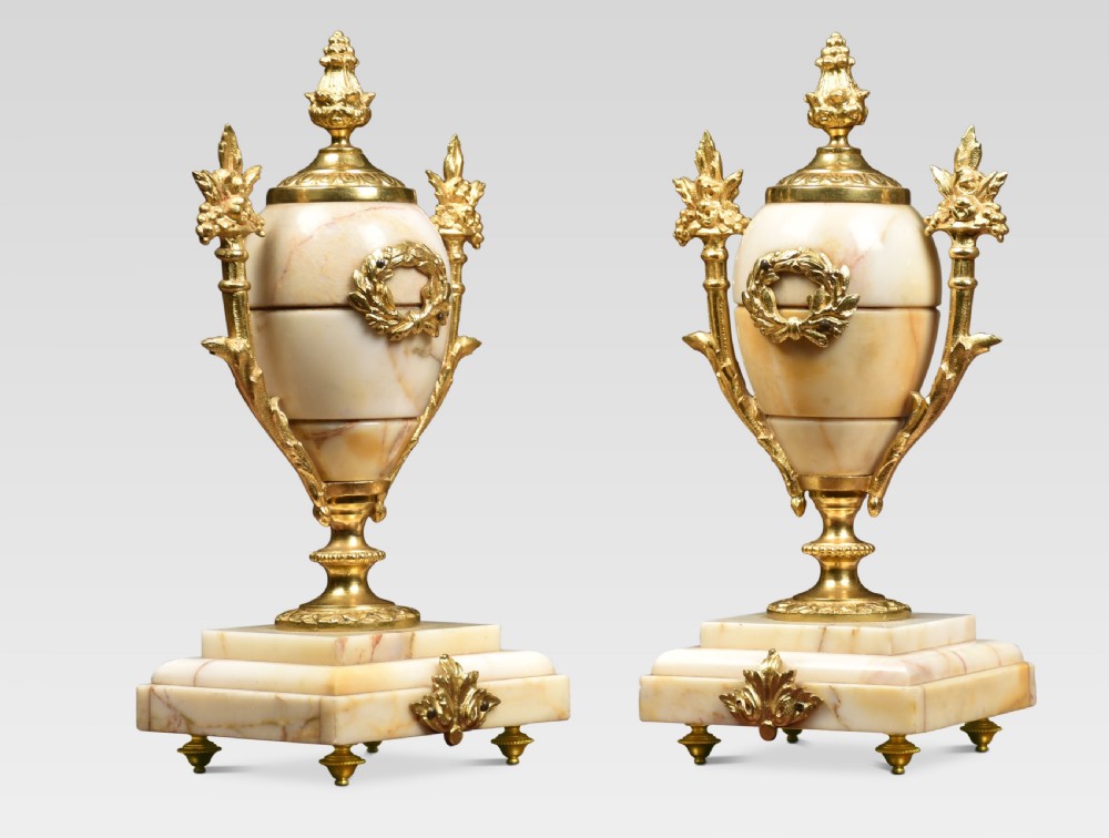 French Three-Piece Clock set J Pratt Paris View VII