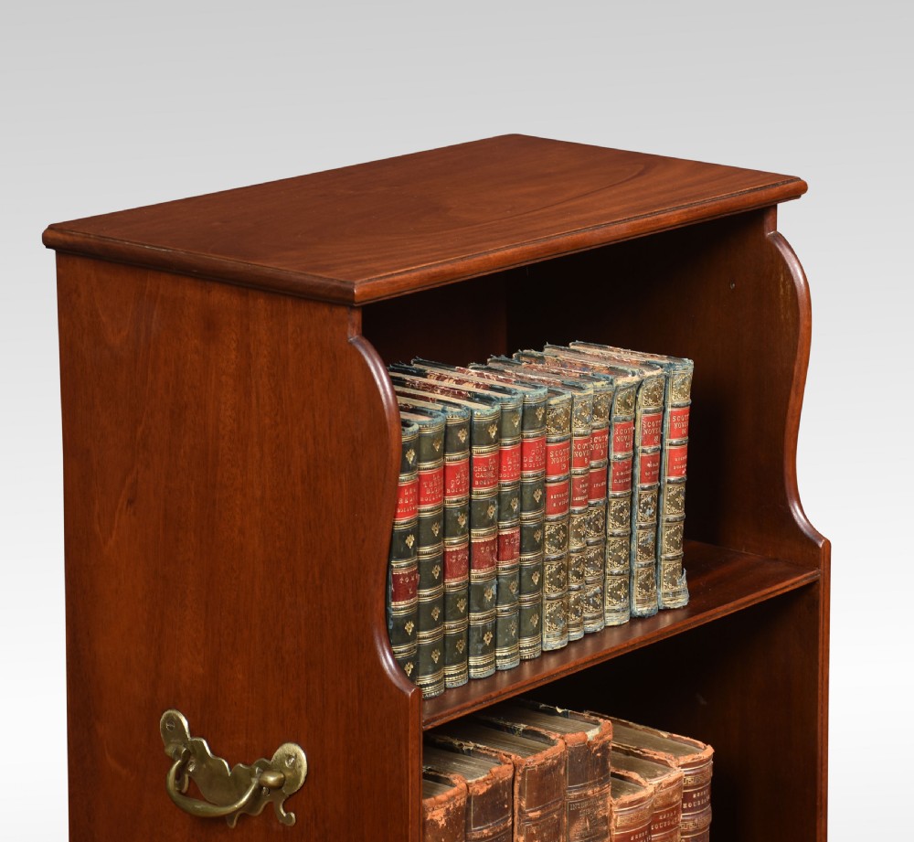 Georgian style mahogany campaign bookcase View III
