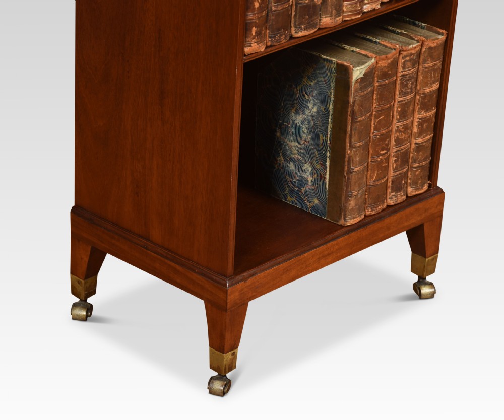 Georgian style mahogany campaign bookcase View IV