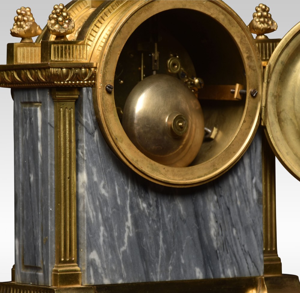 French Three-Piece Clock set Lemerle-Charpentier and Cie Paris View VI