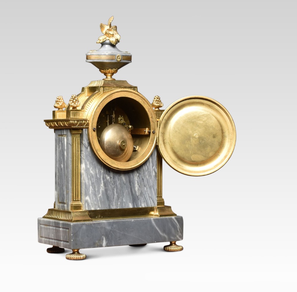 French Three-Piece Clock set Lemerle-Charpentier and Cie Paris View VII