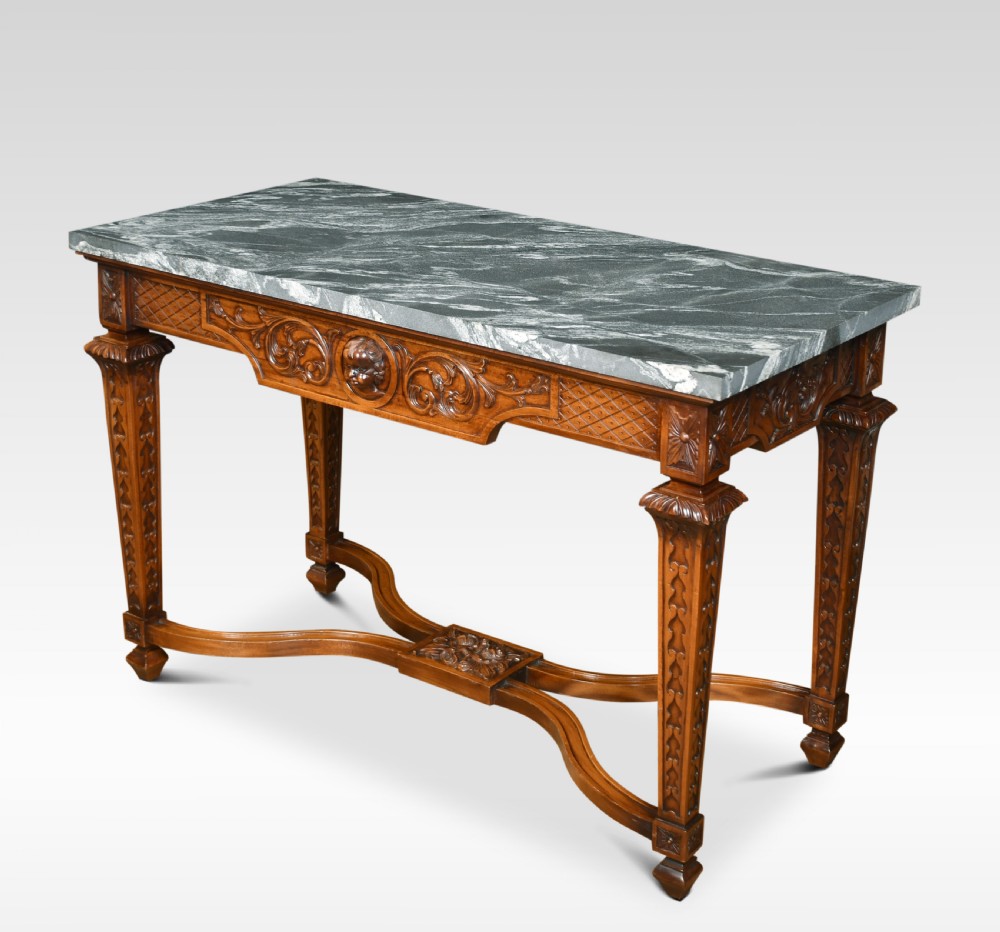 Walnut console table View III