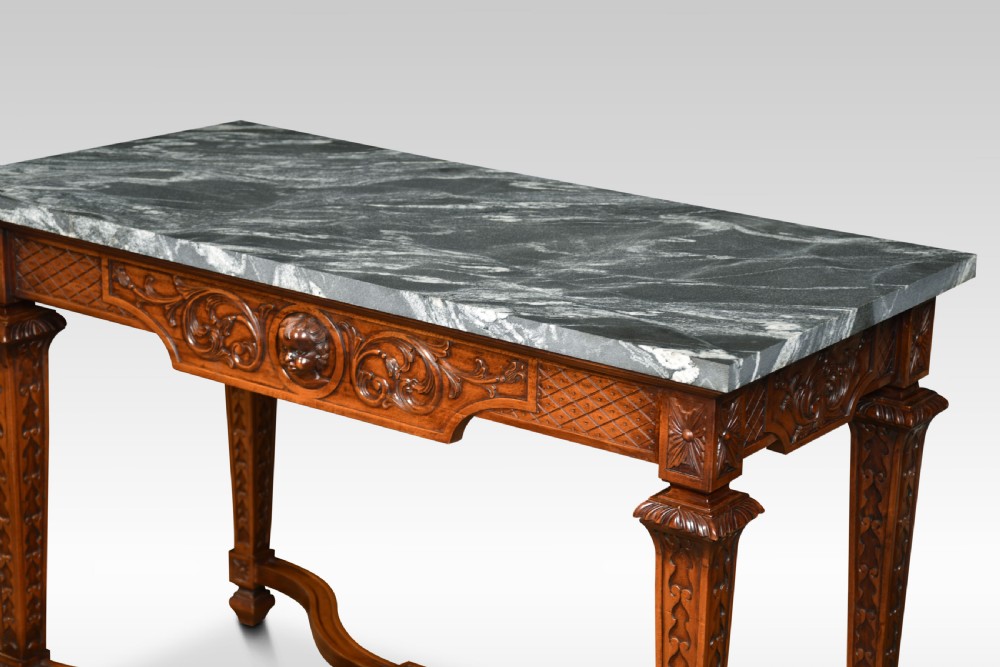 Walnut console table View VI