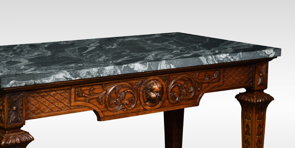Walnut console table View VII