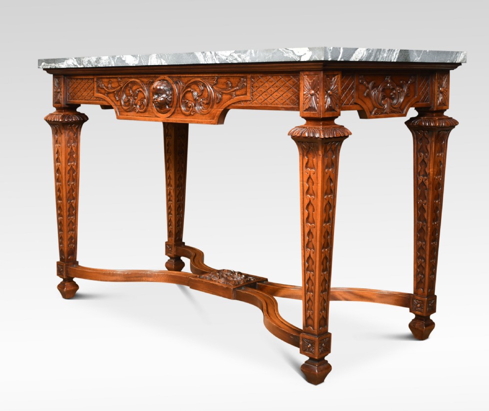 Walnut console table View VIII