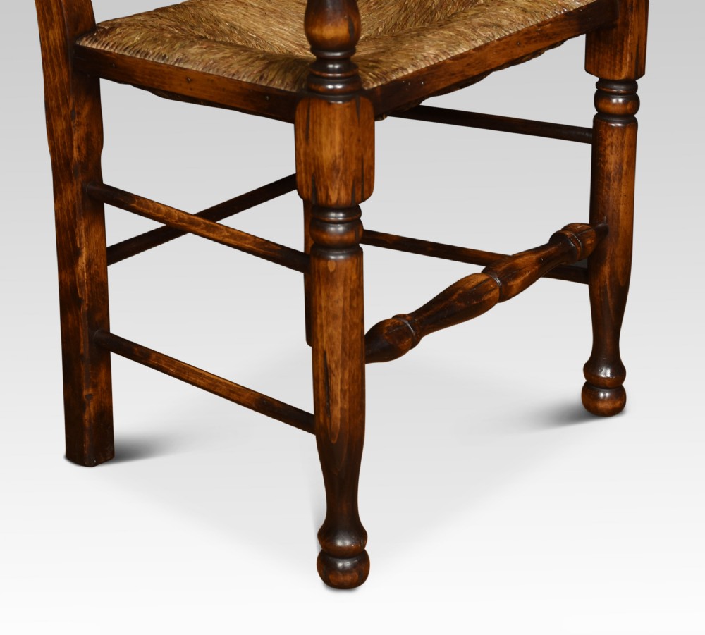 Set of eight ash spindle back chairs View IV