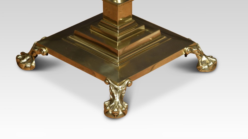 Brass standard lamp View V