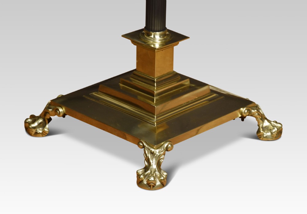 Brass standard lamp View VI