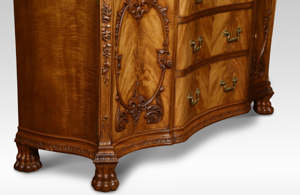 George III style serpentine fronted sideboard View V