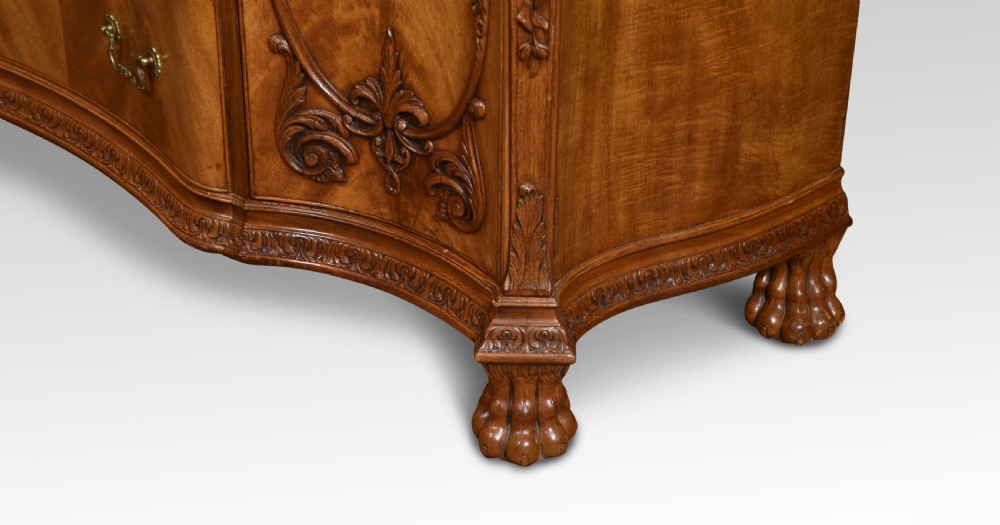 George III style serpentine fronted sideboard View IX