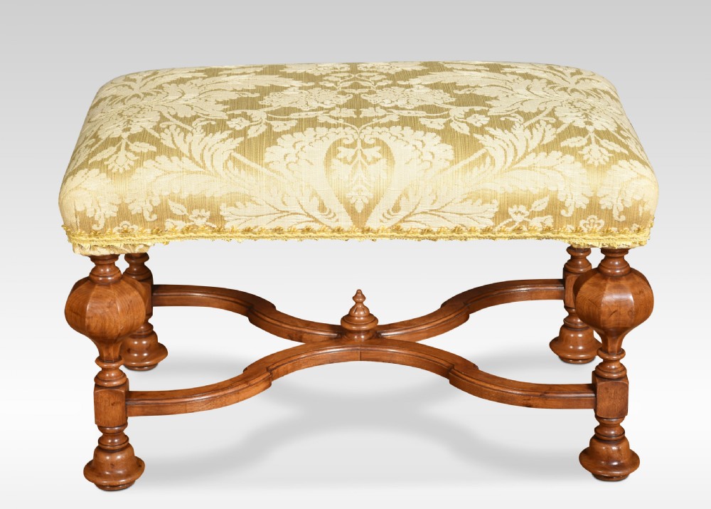 Large walnut Stool View III